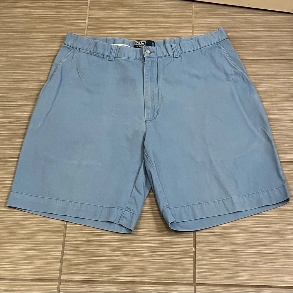 Polo Ralph Lauren Shorts blue classic 36 cotton - Picture 2 of 6